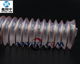 VB0912進口耐磨聚氨脂pu透明鋼絲螺旋增強軟管 吸塵 通風 壁厚0.9mm